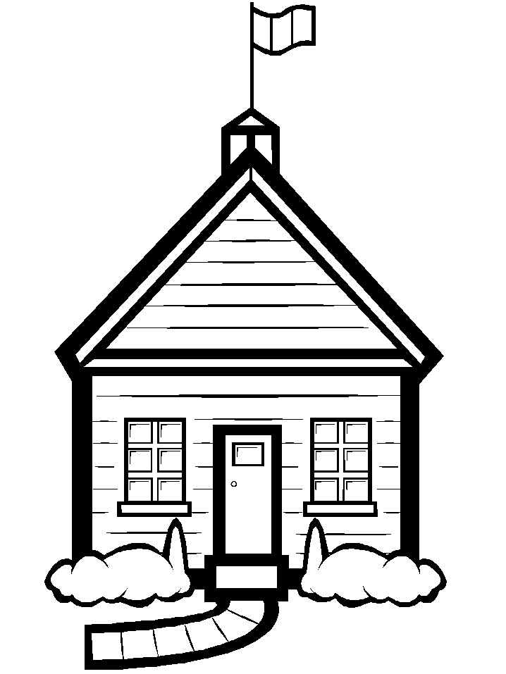 718x957 Schoolhouse Outline Clipart