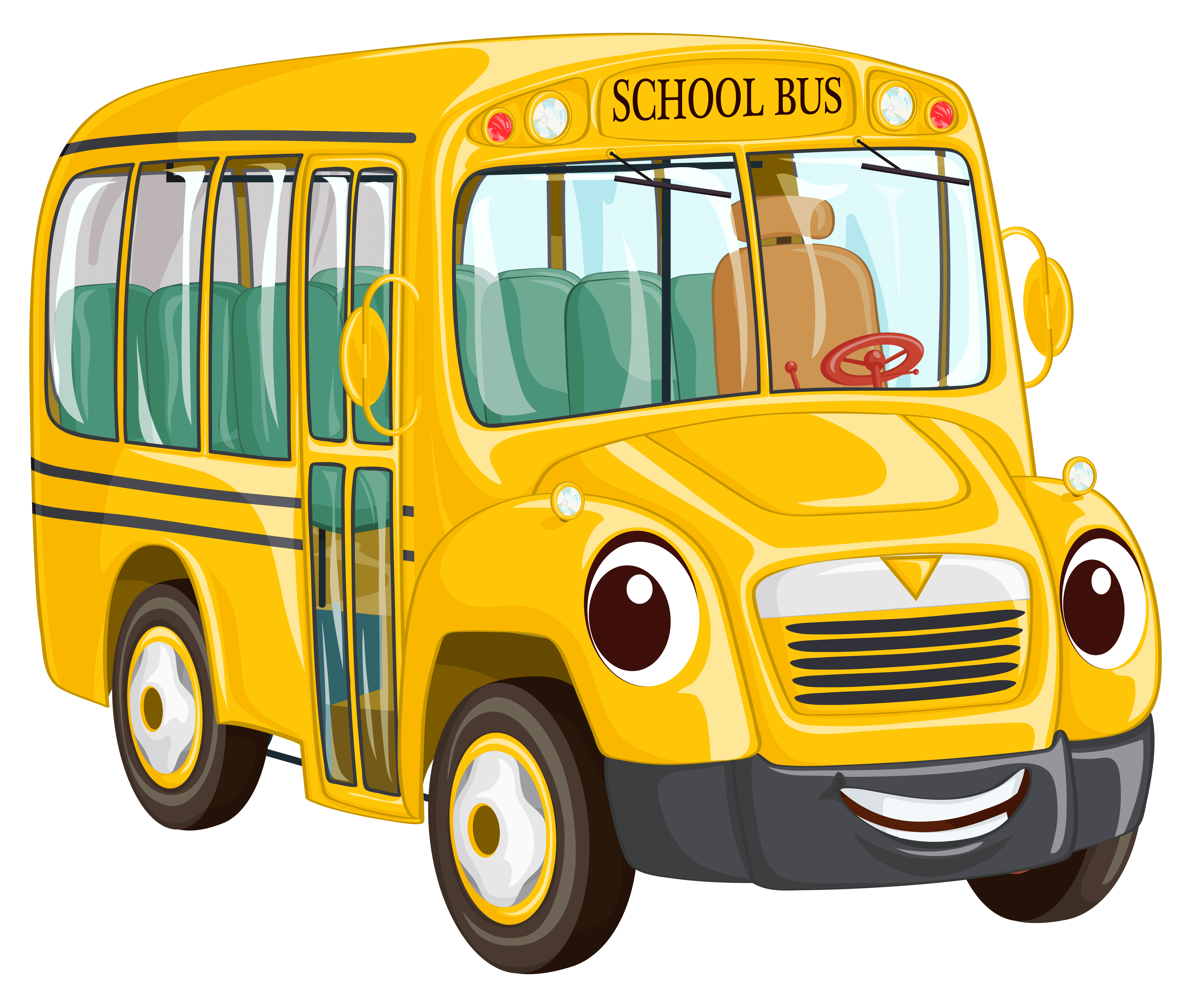 5210x4440 Cartoon Bus Png Clipart