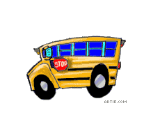 207x165 School Bus Cartoon Animated Bus Gif And Webp