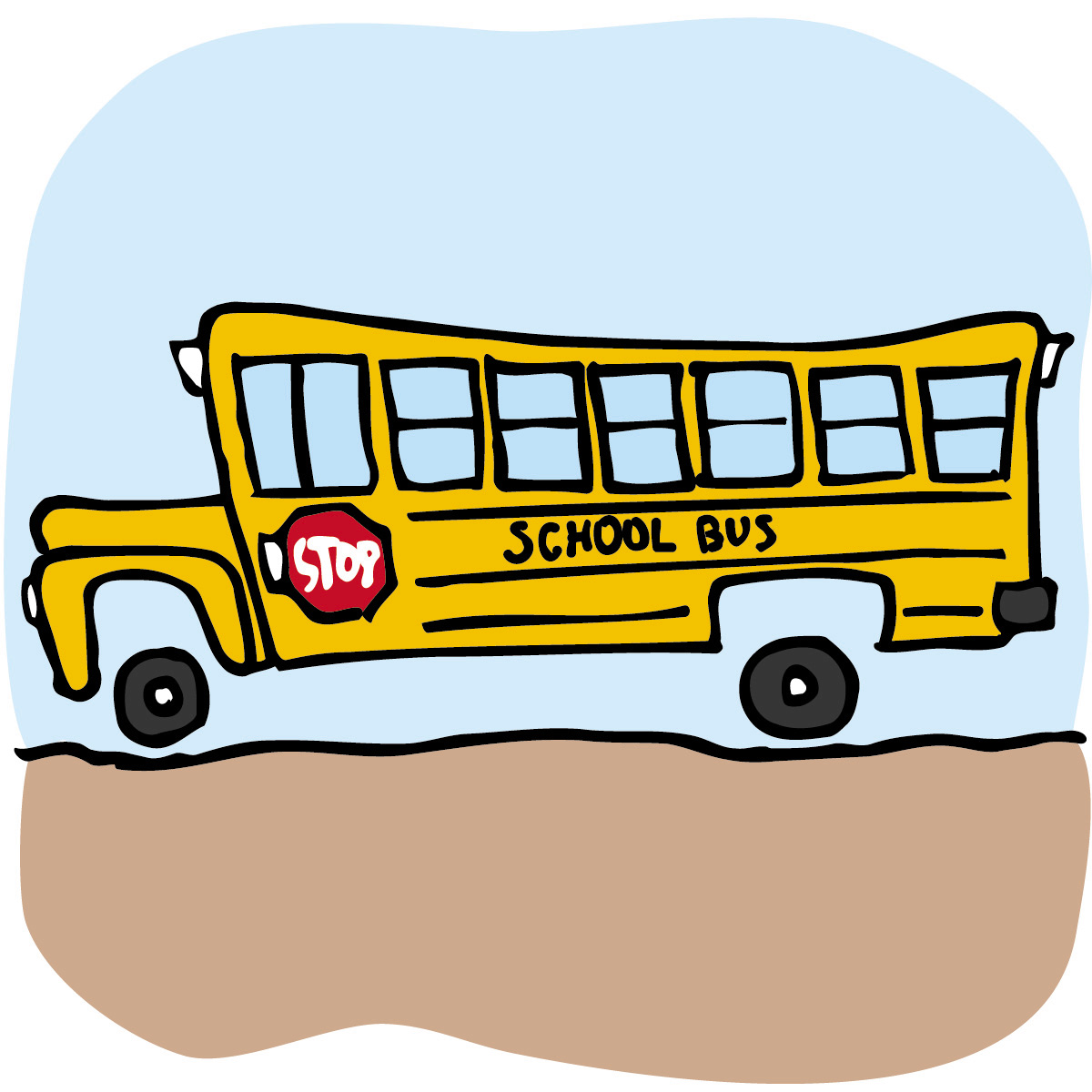 1200x1200 Cute School Bus Clip Art Free Clipart Images 4
