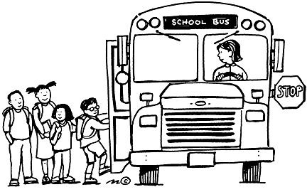 432x270 School Bus Black And White School Bus Clip Art Black And White