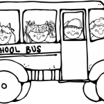 150x150 Black And White School Bus Clipart School Bus Black And White