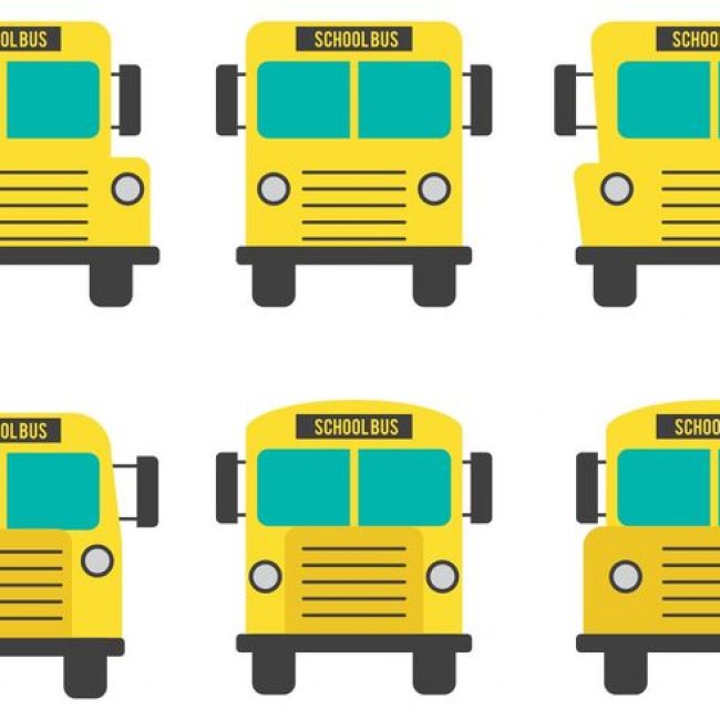 650x650 Free Vector Front View School Bus Vectors