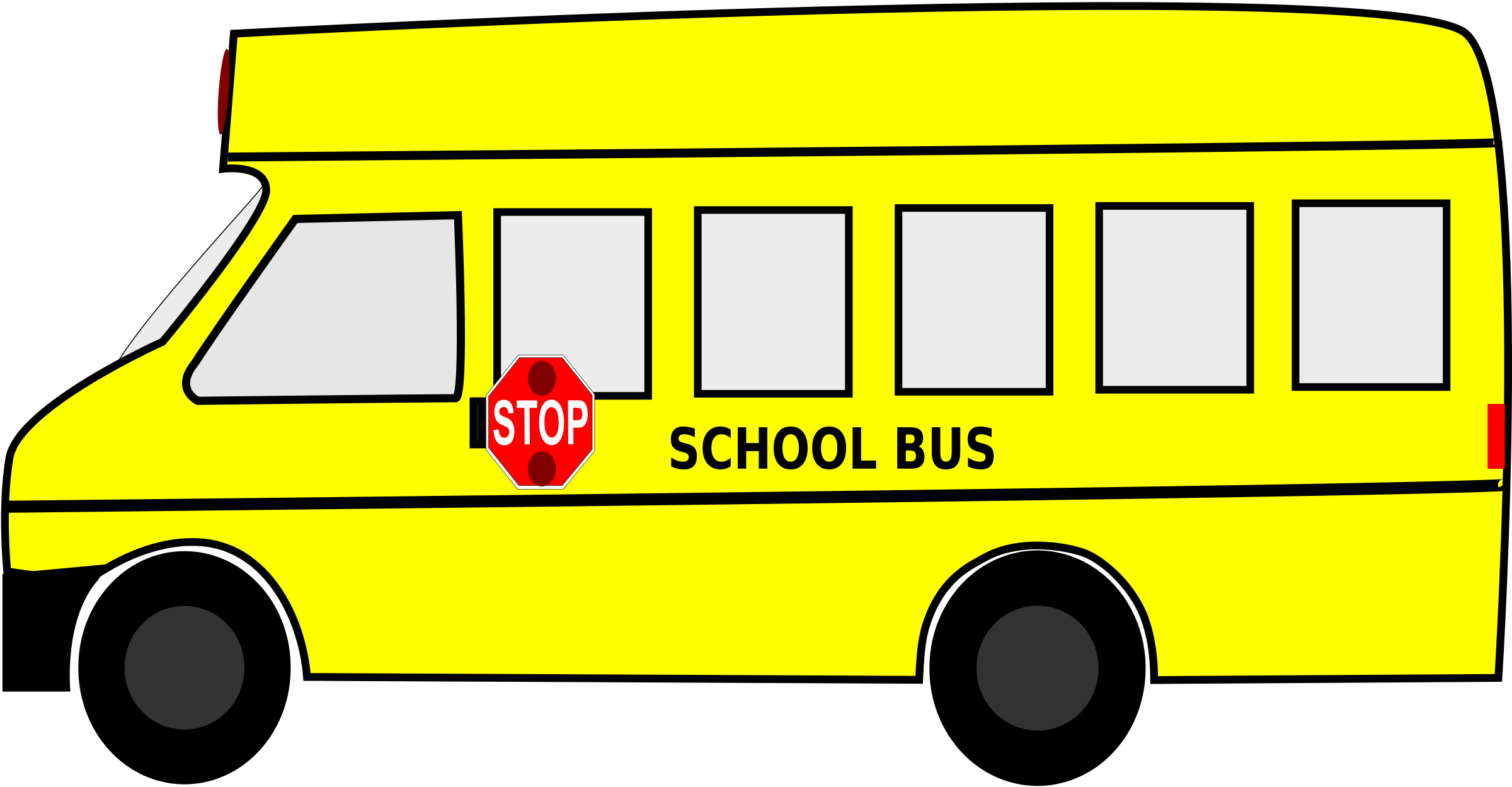 2400x1249 Free Clip Art School Bus Clipart Images 3