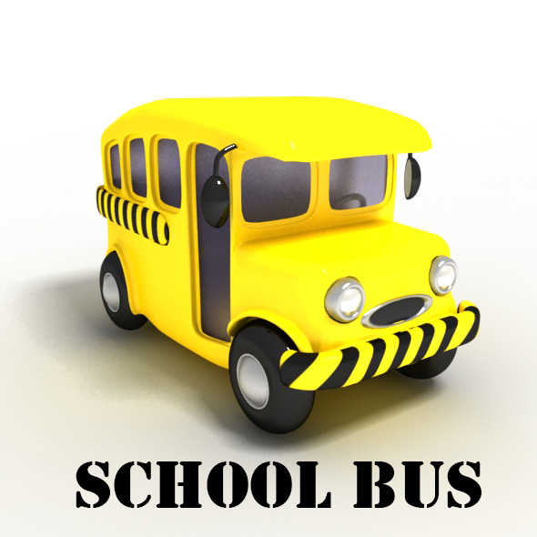 590x590 School Bus Cartoon By Ministar2104 3docean