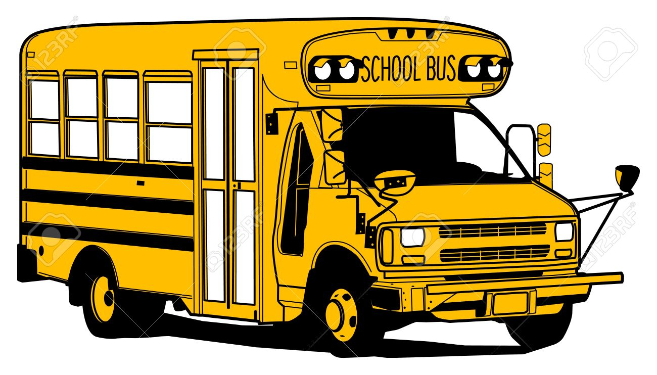 1300x742 School Bus Drawings Cartoons School Bus Cartoon Design