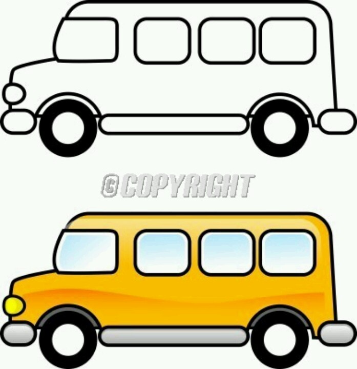 School Bus Clipart Black And White