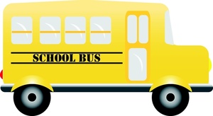 300x164 School Bus Clipart