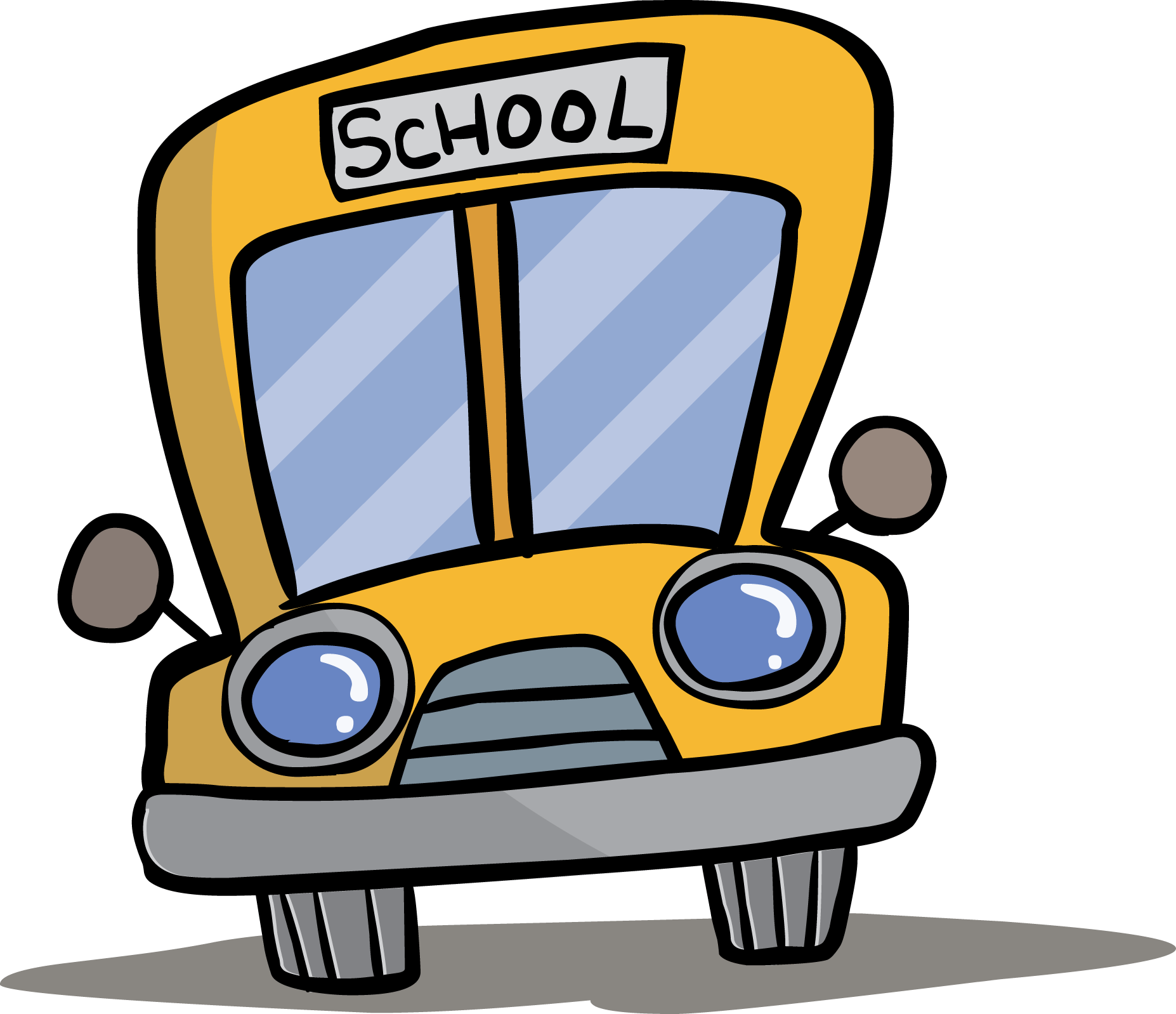 1854x1598 Image Of School Bus Front Clipart