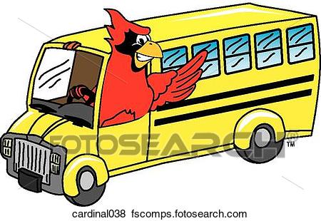 450x310 Stock Illustration Of Cardinal Driving School Bus Cardinal038