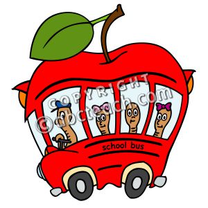 300x300 Apple Clipart School Bus