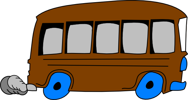 600x319 Brown School Bus Clip Art