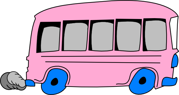 600x319 Pink School Bus Clip Art