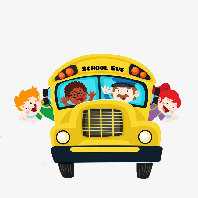 650x650 School Bus, Cartoon, Yellow Png Image For Free Download