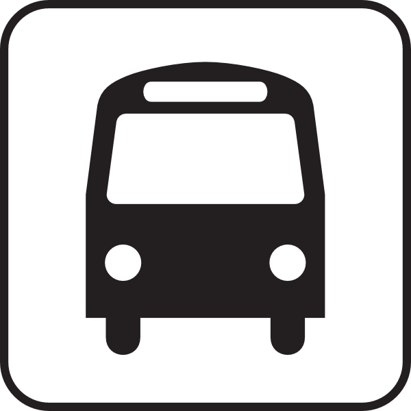 600x600 Map Symbols Bus Clip Art
