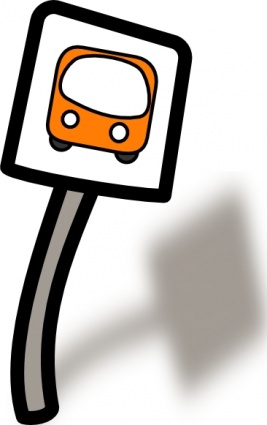 267x425 Bus Stop Clipart