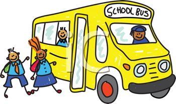 350x207 Clip Art Illustration Of A School Bus