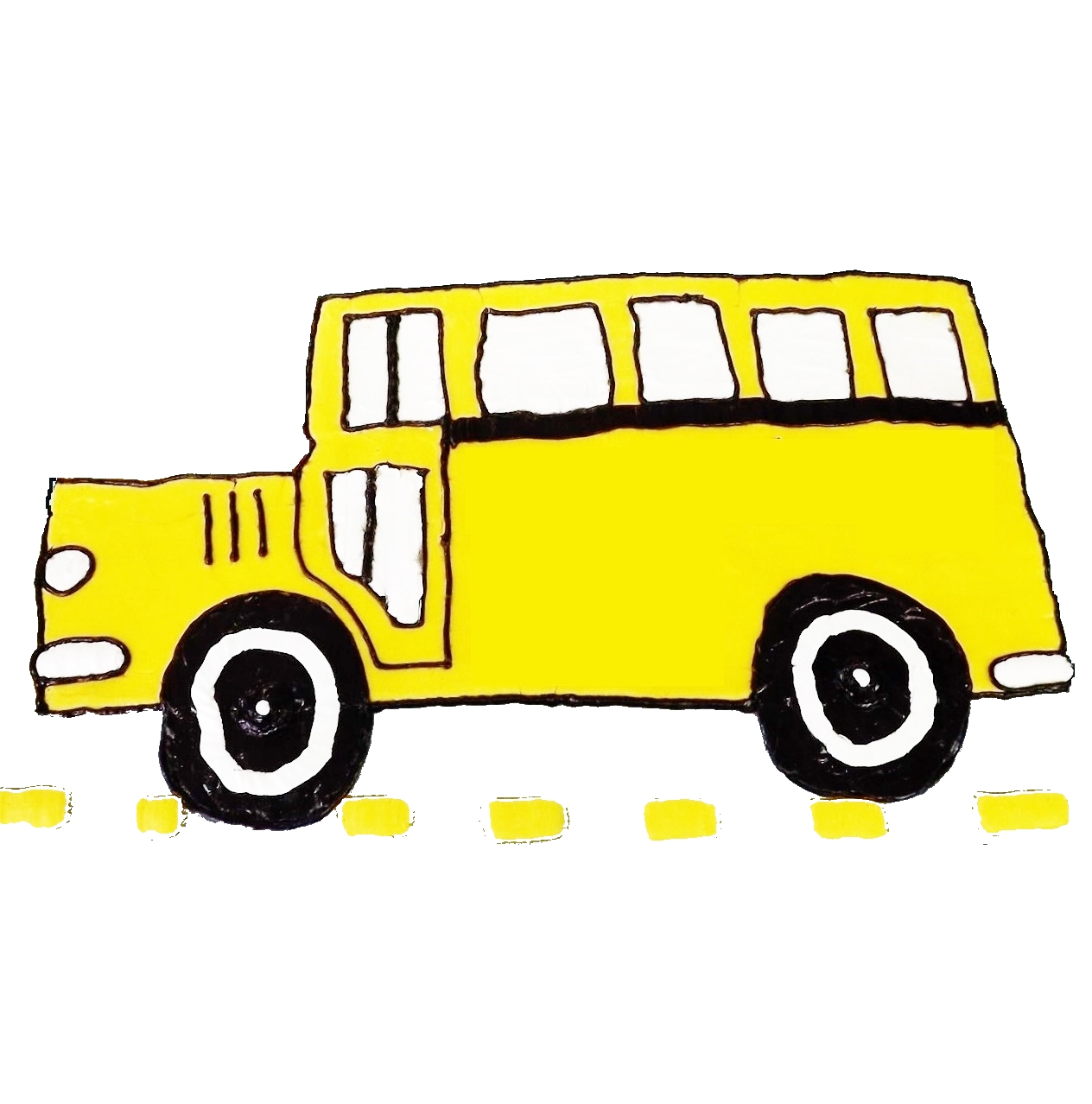 1264x1278 School Bus Flashing Yellow Light Clipart