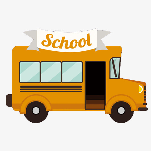 500x500 School Buses, Education, Transportation, Cartoon Png Image
