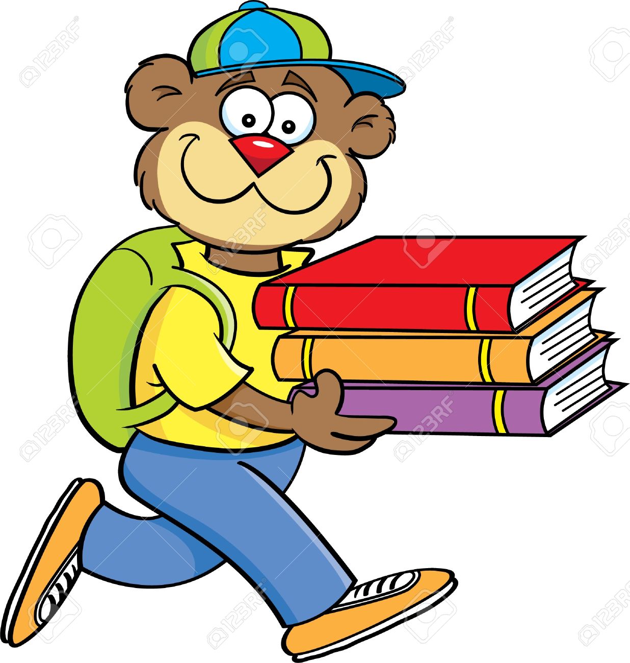 1236x1300 Cartoon Pictures Of School Books
