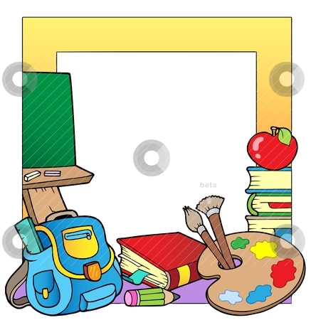 437x450 Frame Clipart For School