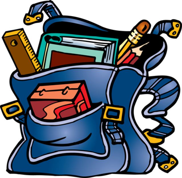 640x627 Bag Clipart School Equipment