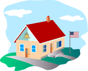 298x240 School House Clip Art