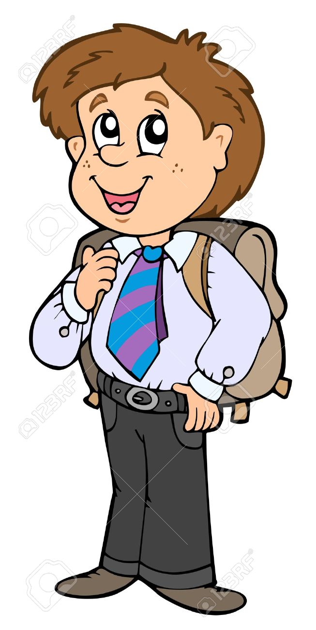 653x1300 In School Uniform Clipart