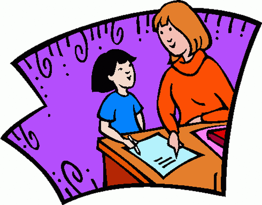 900x705 Teacher Student Interview Clipart