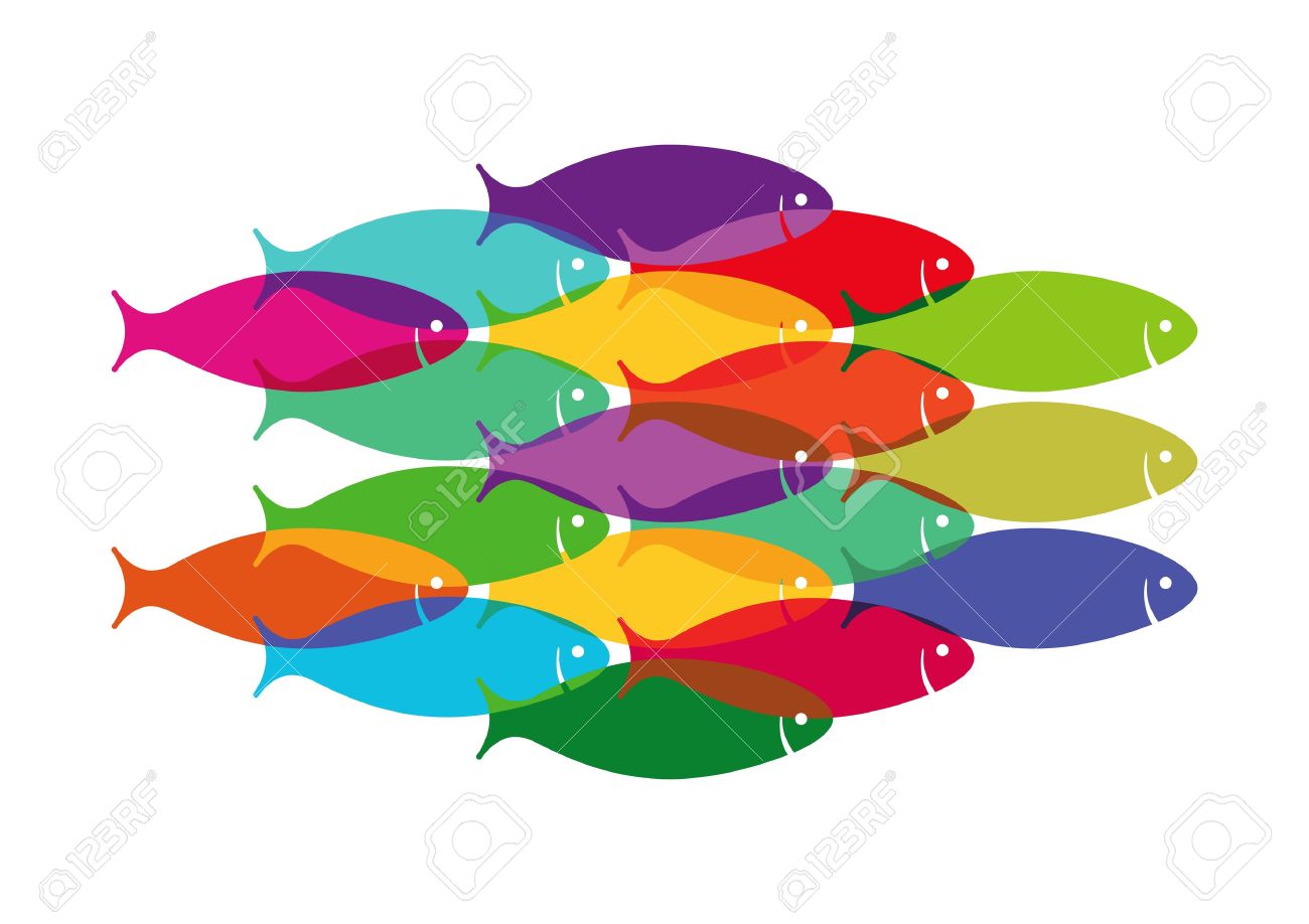 1300x918 Top 84 School Of Fish Clip Art