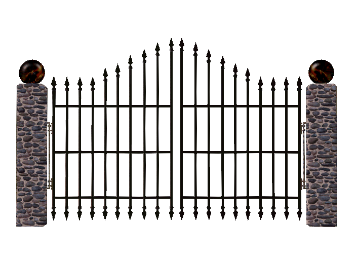 705x507 Graveyard Clipart Gate