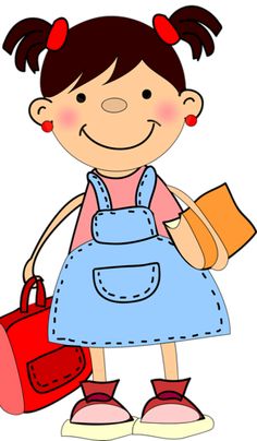 236x404 Little Girl Clipart School