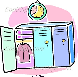 300x296 School Lockers Vector Clip Art