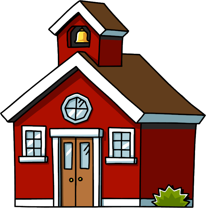 695x700 Clip Art Schoolhouse