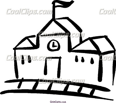 375x334 Schoolhouse Outline Clipart