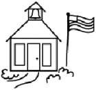 140x131 School House Outline Collection