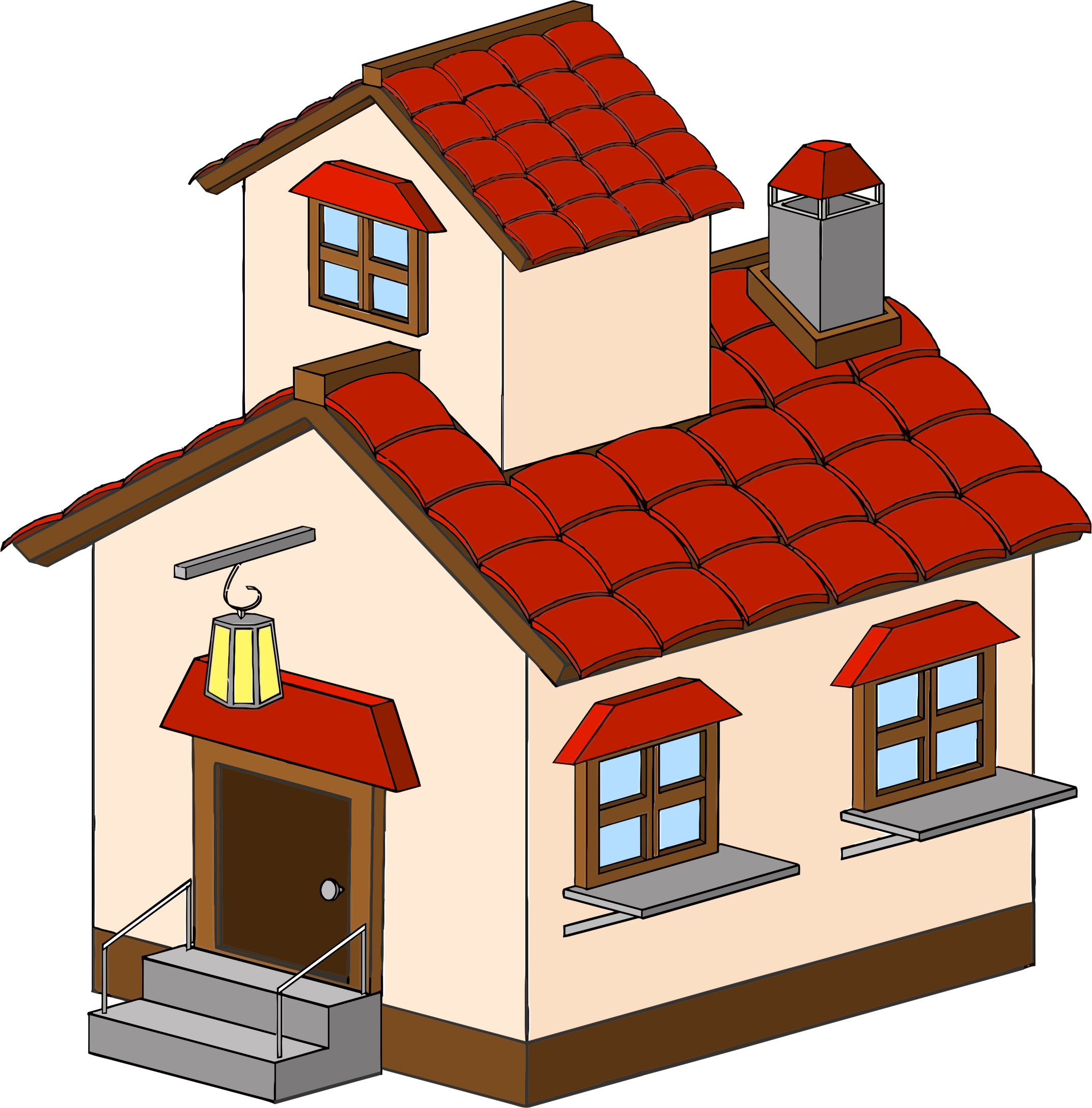 2144x2176 Free School House Clipart