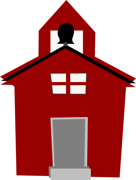 450x597 Red Schoolhouse Clip Art