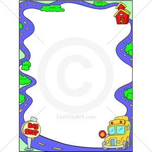 300x300 Bus Border Clip Art