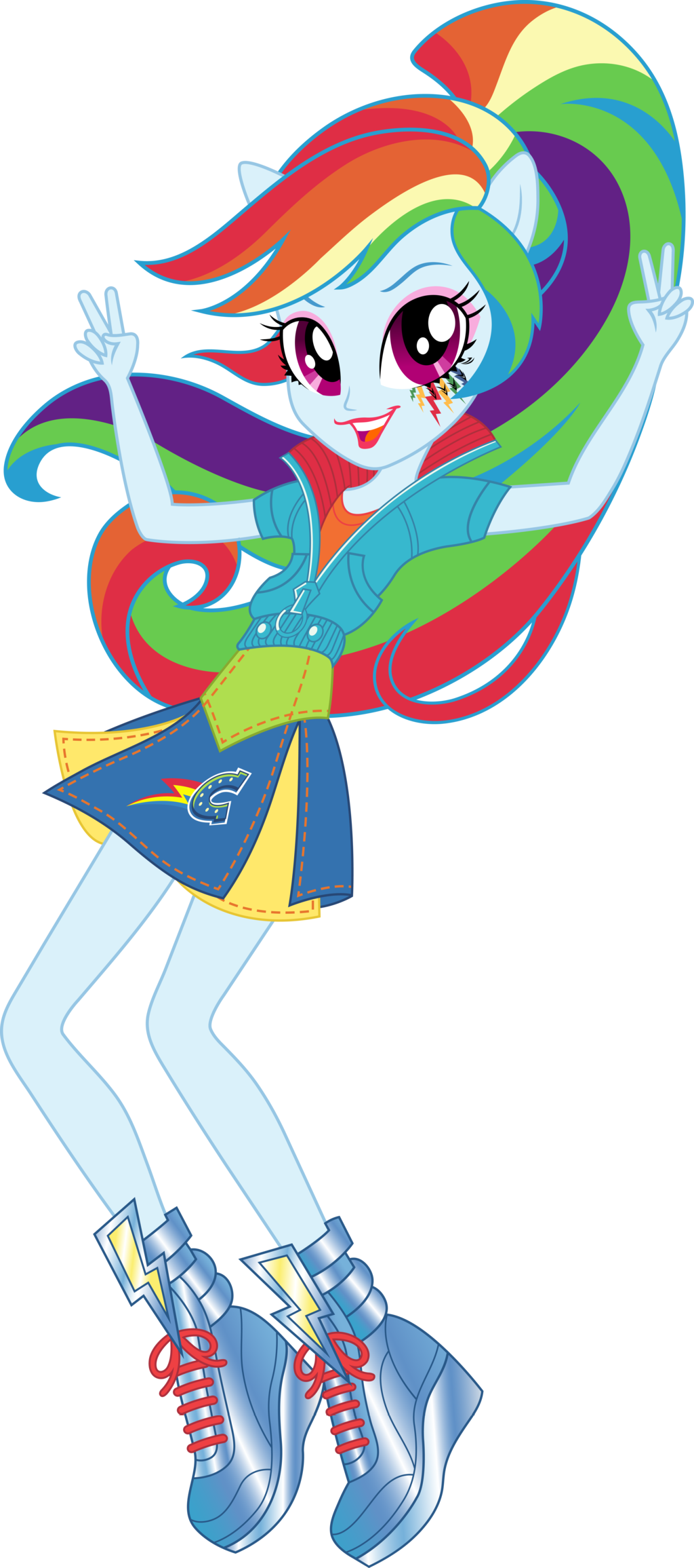 1024x2311 School Spirit Rainbow Dash Vector By Icantunloveyou