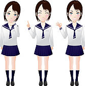 167x170 High School Students Clip Art