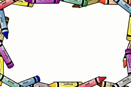 450x300 Crayon Clipart Frame