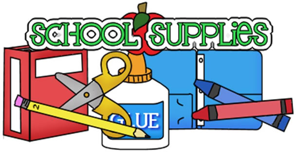 608x314 Teacher School Supplies Clipart Clipartfest