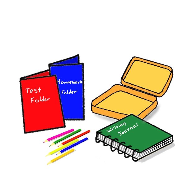 600x600 School Supplies Clip Art Clipart