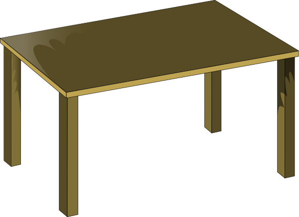 600x436 Table Clip Art