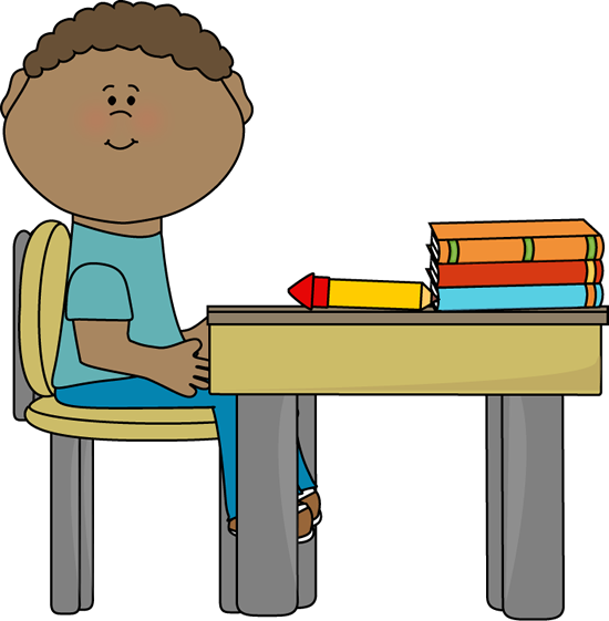 550x561 Boy In School Clip Art