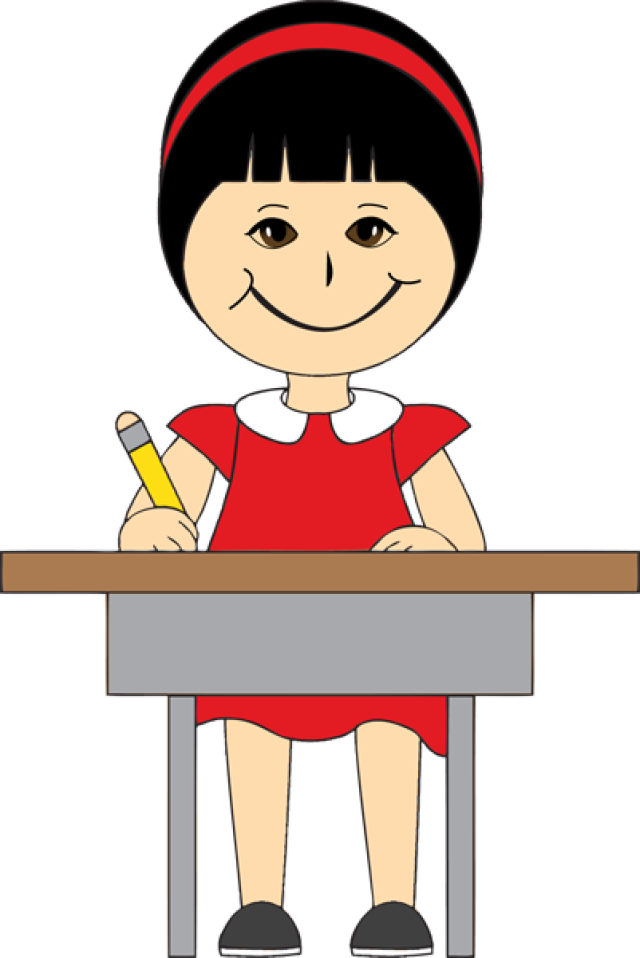 640x958 Clipart Children In School Desks