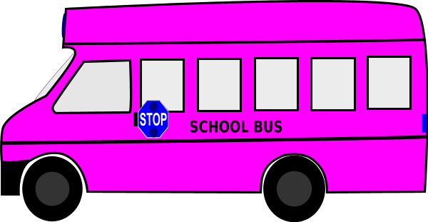 600x311 Pink Clipart School Bus