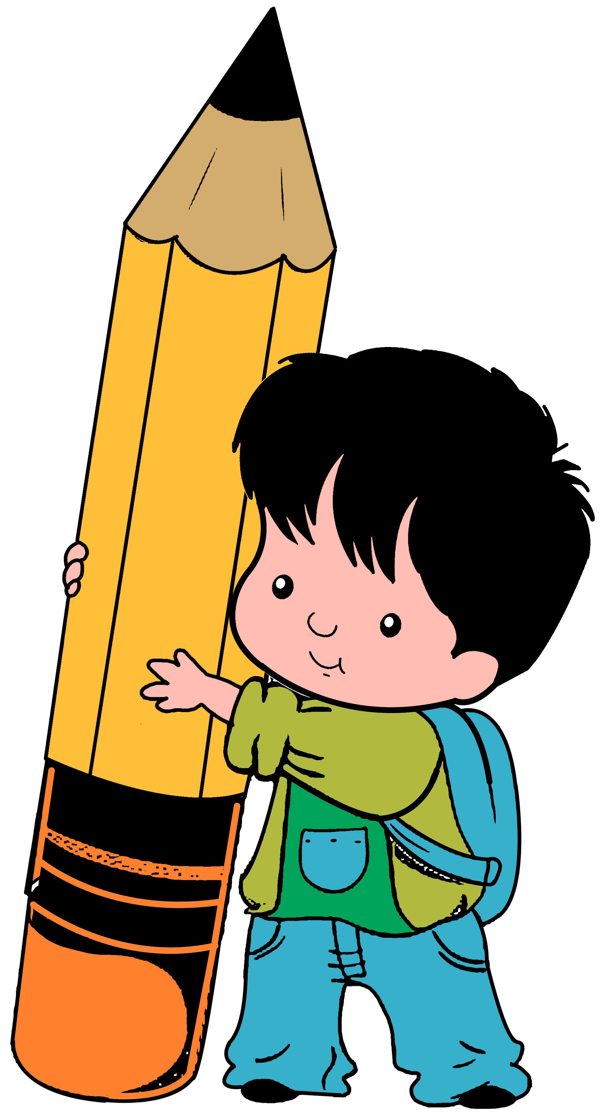 2000x3689 School Children Writing Clipart