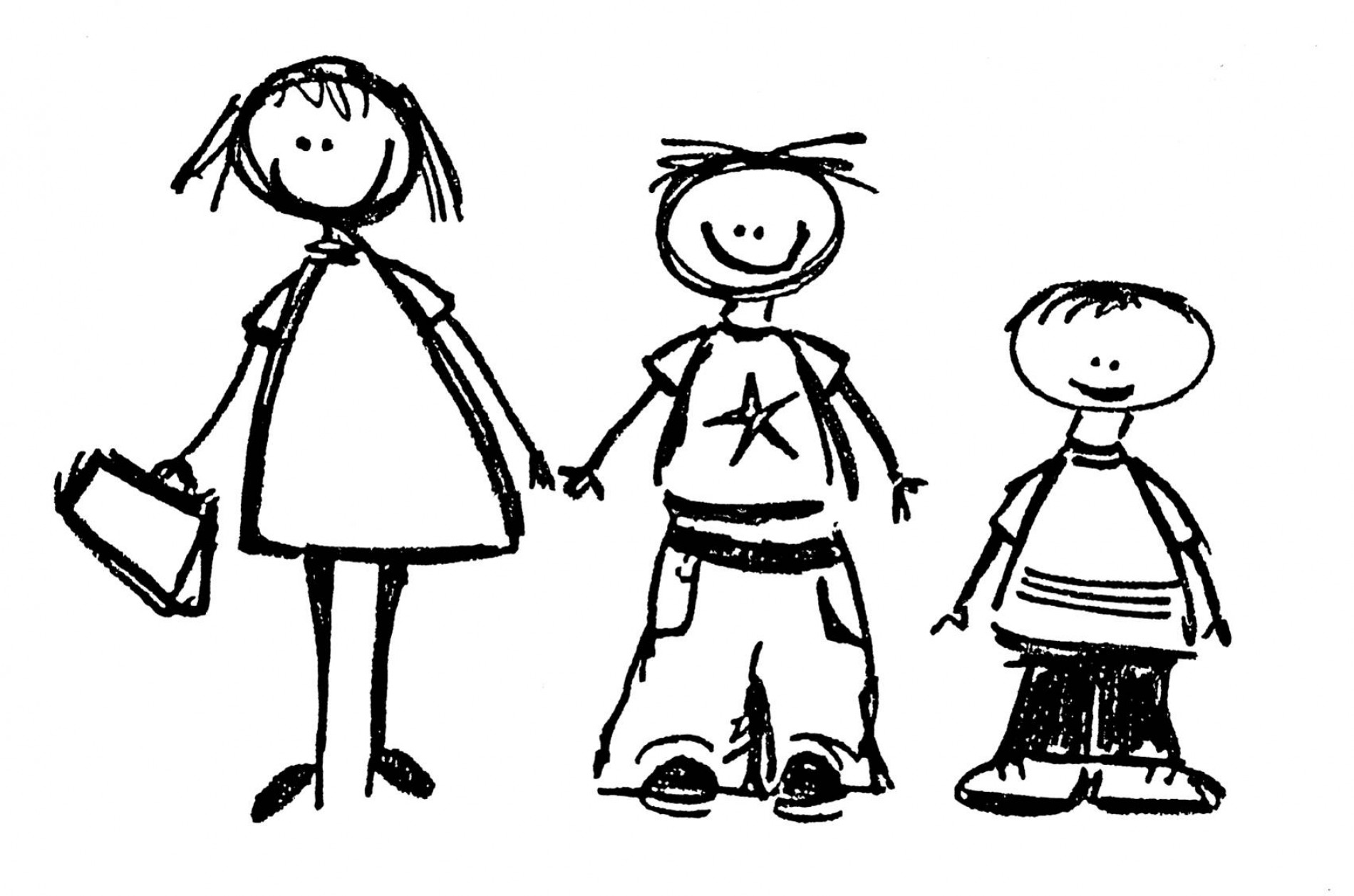 1900x1258 School Friends Clipart
